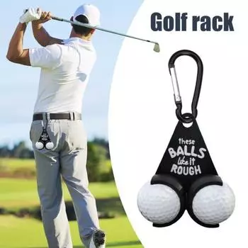 Держатель для мячей для гольфа, забавная стойка для мячей для гольфа и диспенсер с карабином, портативный мяч для гольфа C