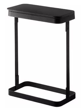 Держатель для мусорного мешка Yamazaki Jitsugyo, тонкий, черный, ширина 26 см, высота 38 см, мусорный мешок LUCE, легко снимаемый, мусорное ведро 5402 (Ямадзаки) приблизительно. Д14.5 (когда чёрный