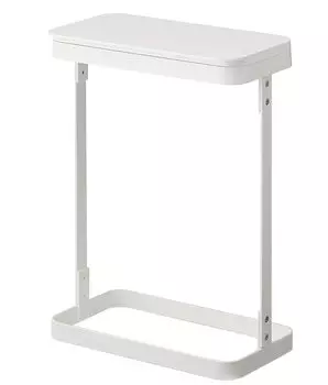 Держатель для мусорных мешков Yamazaki Jitsugyo, тонкий, 20 л, белый, легко снимаемый, мусорный бак 5401, приблизительный размер. Ш26XГ14.5XВ38см белый