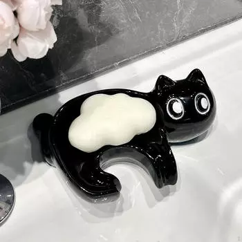 Держатель для мыльницы, подарок на новоселье, симпатичный контейнер для экономии места, губка для ванной комнаты