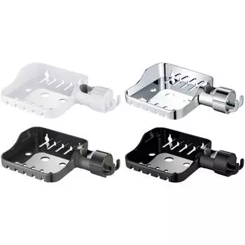 Держатель для мыльницы с быстрым сливом, решение для хранения мыла в ванной комнате, регулировка с помощью зажима, аксессуары для ванной комнаты, простая установка кремовый