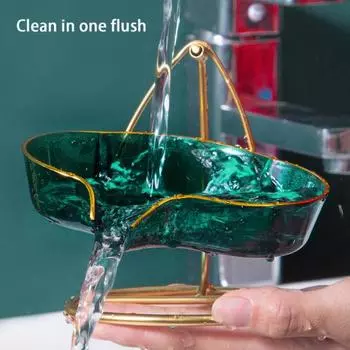 Держатель для мыльницы с подставкой, дренажный носик под углом 45 градусов, кухонный поднос для мыла, светильник, роскошные товары для дома чистый