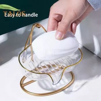 Держатель для мыльницы с подставкой, дренажный носик под углом 45 градусов, кухонный поднос для мыла, светильник, роскошные товары для дома чистый