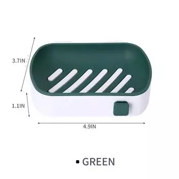 Держатель для мыла без сверления, ящик для мыла для ванной комнаты, органайзер, мыльница, настенная двухслойная сливная полка, аксессуары для ванной комнаты розовый