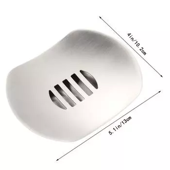 Держатель для мыла из нержавеющей стали Двухслойная полка-поддон Чехол Тарелка-НЛО Коробка Защита от ржавчины Легко чистить Кухня Ванная