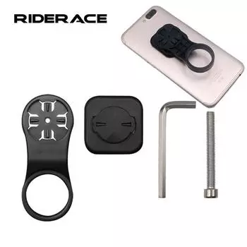 Держатель для наклейки на мобильный телефон для велосипеда MTB, прочная клейкая опора для подставки, адаптер для велокомпьютера чёрный