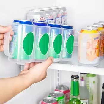 Держатель для напитков, экономящий место, большая вместимость, легкий, прозрачный, для хранения продуктов, хозяйственные принадлежности чистый