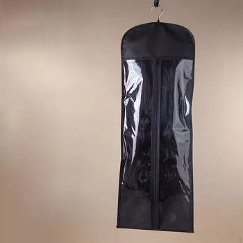 Держатель для наращивания волос с прозрачным окном, сумка для хранения накладных прядей для хвостиков, удобная для переноски, портативная чёрный