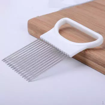 Держатель для нарезки картофеля, лука и овощей, вилка для нарезки ломтиков, лучше подходит для обеда и пикника