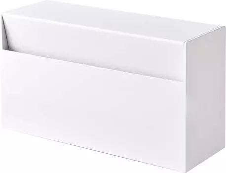 Держатель для настенной бумаги Yamazaki Jitsugyo Board, чехол для бумажных полотенец White Tower 5441 (Гипс включен) приблизительно. Ш24,5XГ8,7XВ13,5 см белый