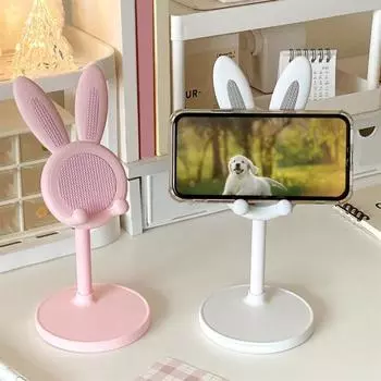 Держатель для настольного телефона Губка с многофункциональной накладкой Регулируемая по высоте телефон Компактное крепление для экономии места белый