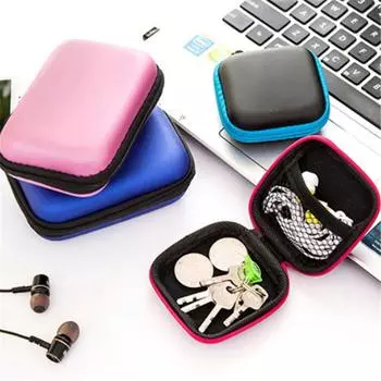 Держатель для наушников, чехол для хранения, жесткая сумка, чехлы для наушников, футляры для хранения, черная коробка, кошелек для монет, USB-кабель, органайзер для ключей жёлтый