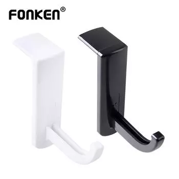 Держатель для наушников FONKEN, крючок для наушников, вешалка для гарнитуры для настольного ПК, монитор, игровая подставка для наушников, кронштейн, аксессуары для крепления на голову 1 PC чёрный