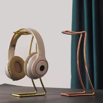 Держатель для наушников, кронштейн для хранения наушников из нержавеющей стали, настольная универсальная поддерживающая вешалка для домашнего офиса розы красного
