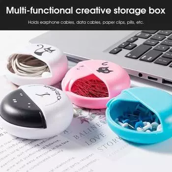 Держатель для наушников, устойчивый к давлению, мини-мультяшный USB-кабель с защитой от потерь, вращающаяся сумка для наушников, аксессуары для наушников F