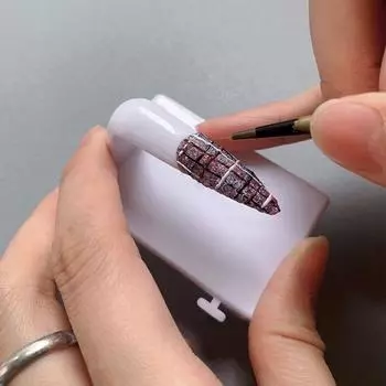 держатель для ногтей, 5 шт./компл., профессиональная практика художественного творчества, свободно движущиеся ложные советы, практика обучения чёрный