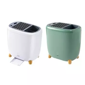 Держатель для ножей с функцией сушки, многофункциональный, для кухни, для столешницы, умный универсальный органайзер для хранения ножей, блок для ножей белый