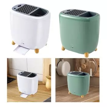 Держатель для ножей с функцией сушки Умный многофункциональный держатель для ножей и кухонных принадлежностей белый