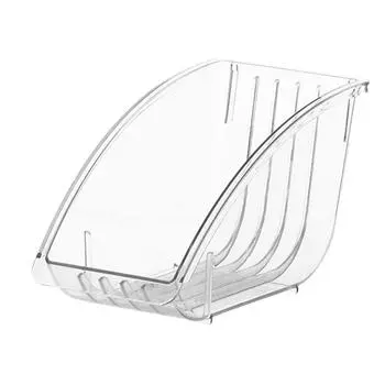 Держатель для обеденной тарелки Держатель для крышки кастрюли из ПЭТ Стабильный органайзер для салатной тарелки Многофункциональная стойка для обеденных тарелок