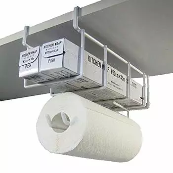 Держатель для обертки, держатель для кухонной бумаги с одним Не требуется сверлить Не требуются винты Сделано в Японии (порезанная рука)