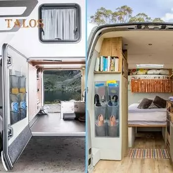 Держатель для обуви, 6 карманов для хранения, прочная сетка, функциональные большие сетчатые карманы, шкаф, принадлежности для спальни серый