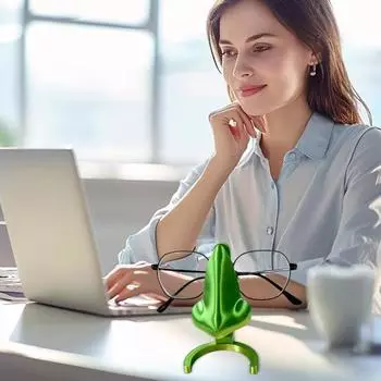 Держатель для очков на стол, подставка для солнцезащитных очков в форме носа, органайзер для 3D-печатных настольных очков фиолетовый/золотой