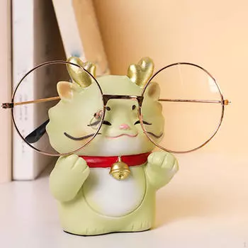 Держатель для очков с изображением животных, мультипликационная креативная милая витрина, стенд, зрелище зелёный