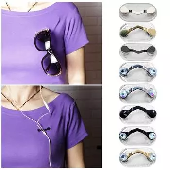 Держатель для очков Удобный магнитный держатель для очков Прочный противоскользящий держатель для солнцезащитных очков для мужчин и женщин