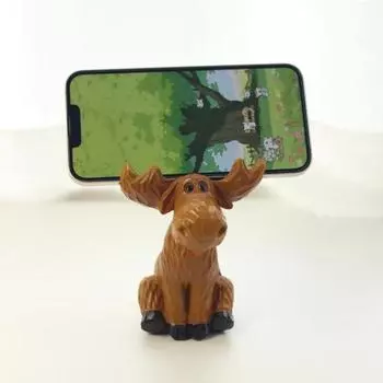 Держатель для очков в виде лося, настольная мини-статуэтка лося из смолы, деревенский держатель для визиток