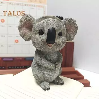 Держатель для очков в виде мультяшной коалы, статуэтка животного из смолы, подставка для очков, украшение для рабочего стола, прочная нескользящая стойка для очков A