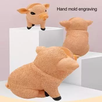 Держатель для очков в виде свиньи, подставка для очков из смолы в виде свиньи, милый держатель для солнцезащитных очков в форме животного