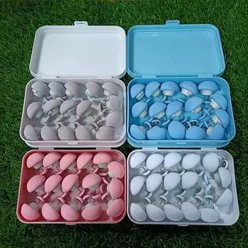 Держатель для одеяла Домашняя простыня Противоскользящее одеяло Уголок для одеяла Чехол из хлопка Прищепки для одеяла Пряжки для одеяла 16 PCS синий