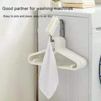 Держатель для одежды, настенная экономия места, вешалка для одежды, органайзер, сушилка для белья, вешалка для одежды, стеллаж для хранения, аксессуары для общежития белый