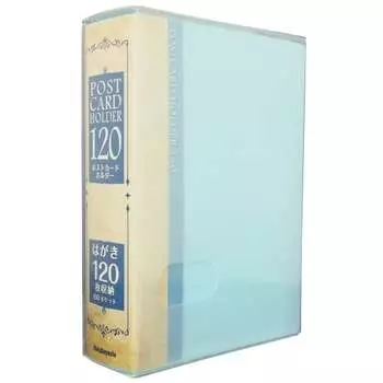 Держатель для открыток Nakabayashi вмещает 120 открыток, синий SD-HCT2A6-120B
