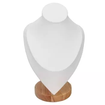 Держатель для ожерелья, многоцелевой, элегантный, деревянный, подставка для ювелирных изделий, для домашнего ювелирного магазина, торговля белый