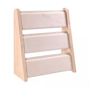 Держатель для ожерелья, вешалка для хранения браслетов, стойка из цельного дерева для прилавка бежевый