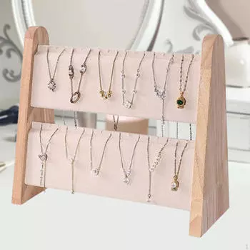 Держатель для ожерелий, стойка для хранения цепей и браслетов, органайзер для ювелирных изделий на столешницу Off White