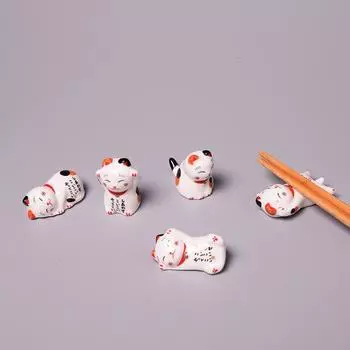 Держатель для палочек для еды, интересная прочная керамическая подставка для столовой ложки для дома 1