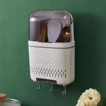 Держатель для палочек для еды, стойка для посуды, настенная кухонная утварь, органайзер для столовых приборов, подвесной