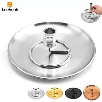 Держатель для палочек для моксы Leeseph из нержавеющей стали, термостойкий, съемный, устойчивое основание, дизайн для палочек для благовоний, трубок и спиралей