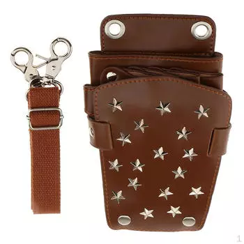 Держатель для парикмахерских ножниц коричневый