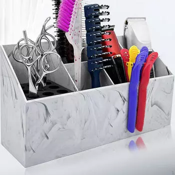 Держатель для парикмахерских ножниц, органайзер для салона, стойка для парикмахерских расчесок светло-серый