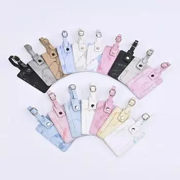 Держатель для паспорта, держатель удостоверения личности, держатель кредитной карты, зажим для авиабилетов, дорожные аксессуары, новая мраморная обложка для паспорта, набор багажных бирок