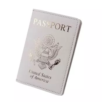 Держатель для паспорта, удостоверения личности, кредитной карты, билета, органайзер для документов для мужчин и женщин, унисекс, дорожная обложка для паспорта, портативный чехол серый