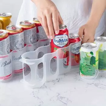 Держатель для пивных банок, силиконовый укладчик банок, коврик для холодильника, подставка для хранения напитков, подставка для инструментов, держатель для винных бутылок прозрачный
