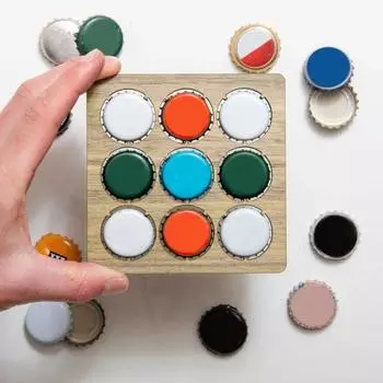 Держатель для пивных крышек с гладкими краями без заусенцев, простая в использовании подставка под пиво в деревенском стиле