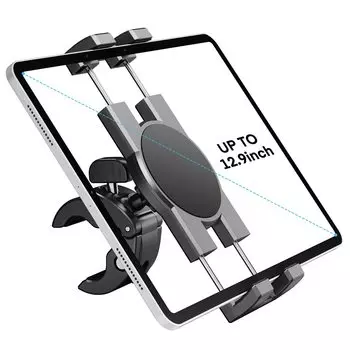 Держатель для планшета Spin Bike, держатель для телефона и iPad, подставка для велотренажера, крепление на руль для стационарного микрофона, подходит для iPad Pro, Galaxy, iPhone, велосипеда,