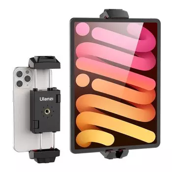 Держатель для планшета Ulanzi, штатив для iPad, крепление для смартфона, совместимое с дюймовым адаптером для штатива iPad, держатель для смартфона с креплением «холодный башмак»