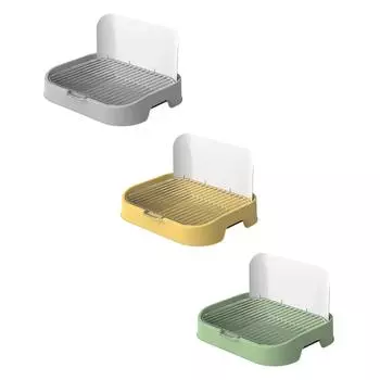 Держатель для подгузников для домашних животных с имитацией стены, сетчатый лоток для туалета для собак, поддон для обучения маленьких собак и кобелей жёлтый