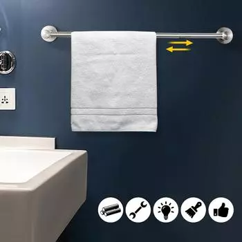 Держатель для полотенец для ванной комнаты, регулируемый настенный держатель для полотенец из нержавеющей стали United States